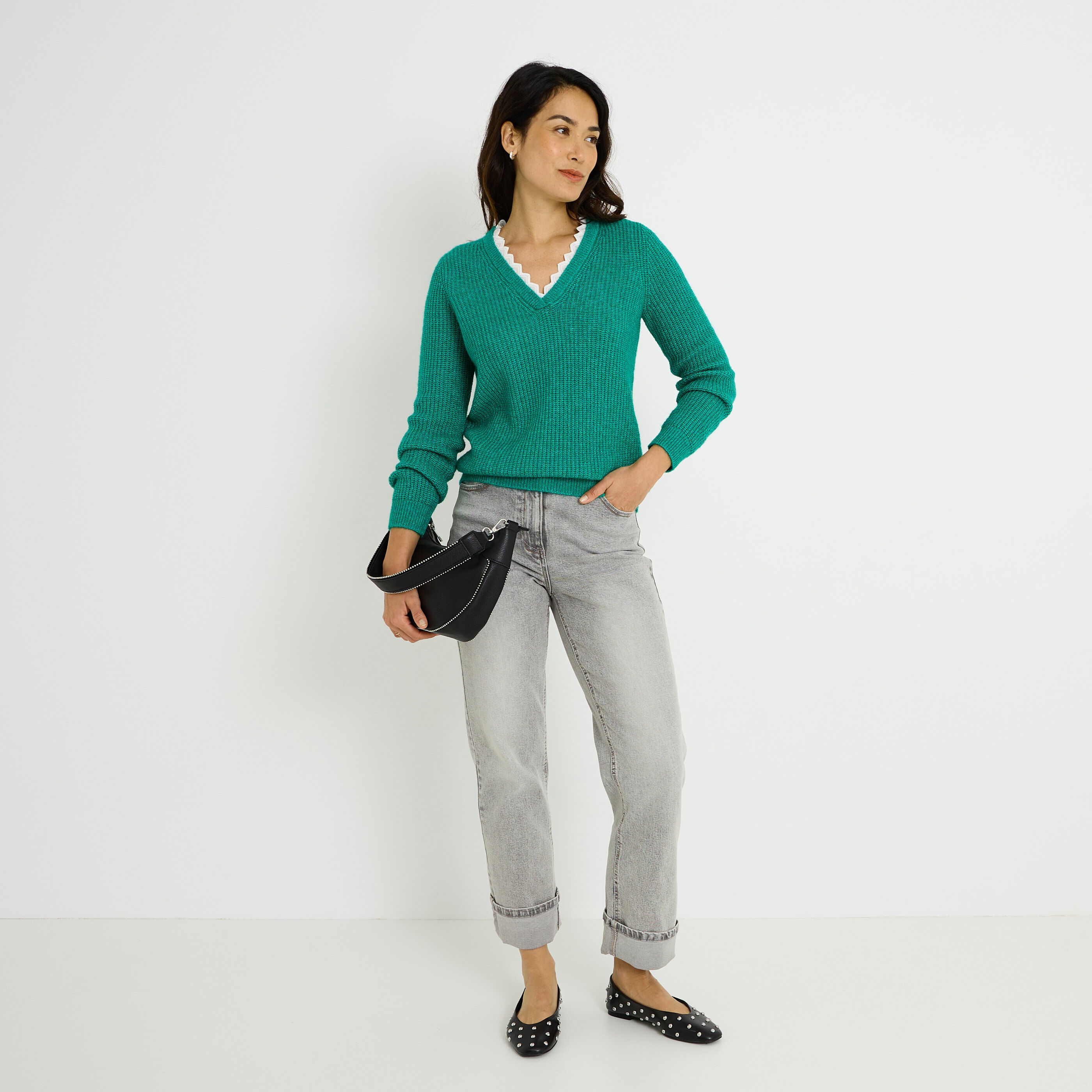 Pull c&ocirc;te anglaise femme