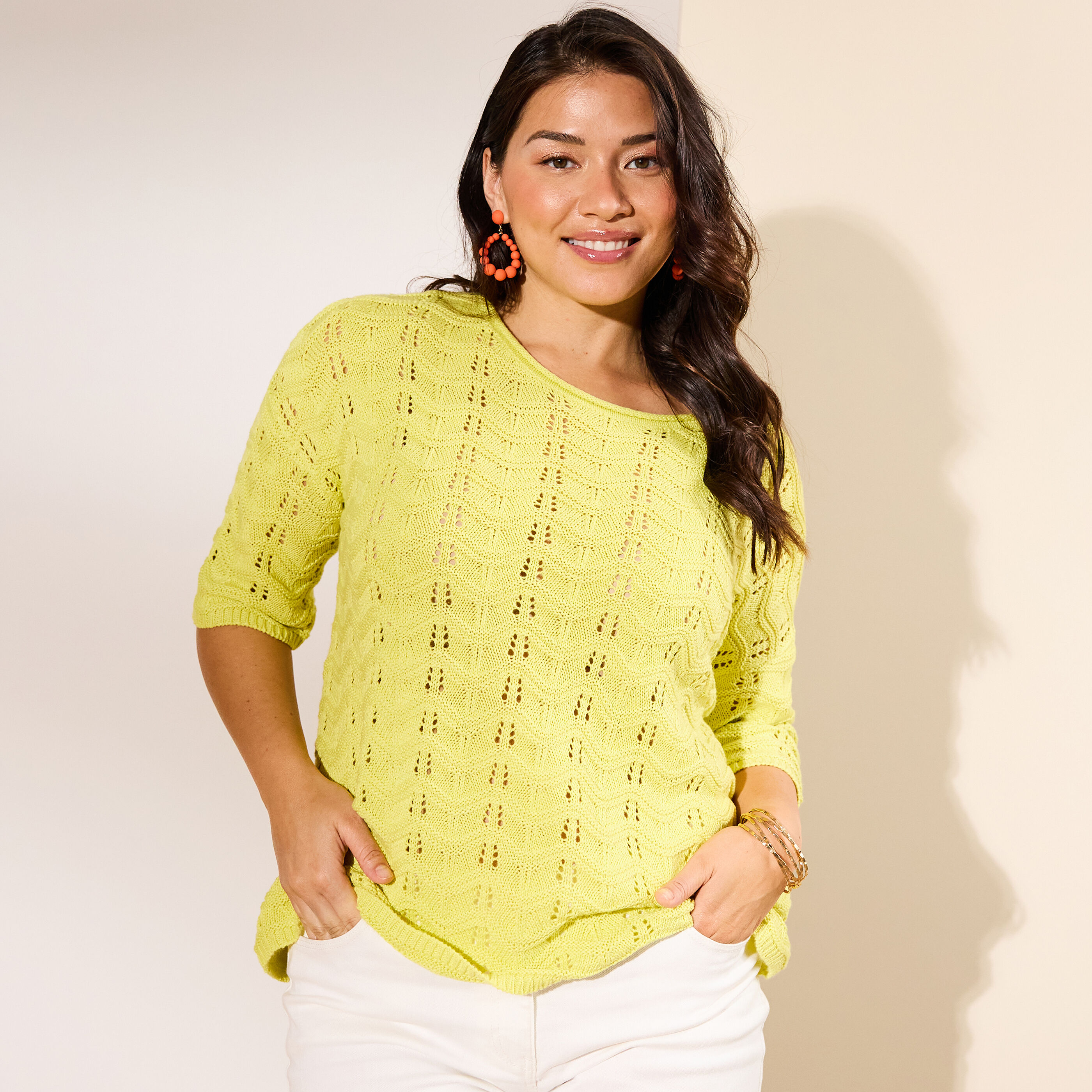 Pull manches courtes femme