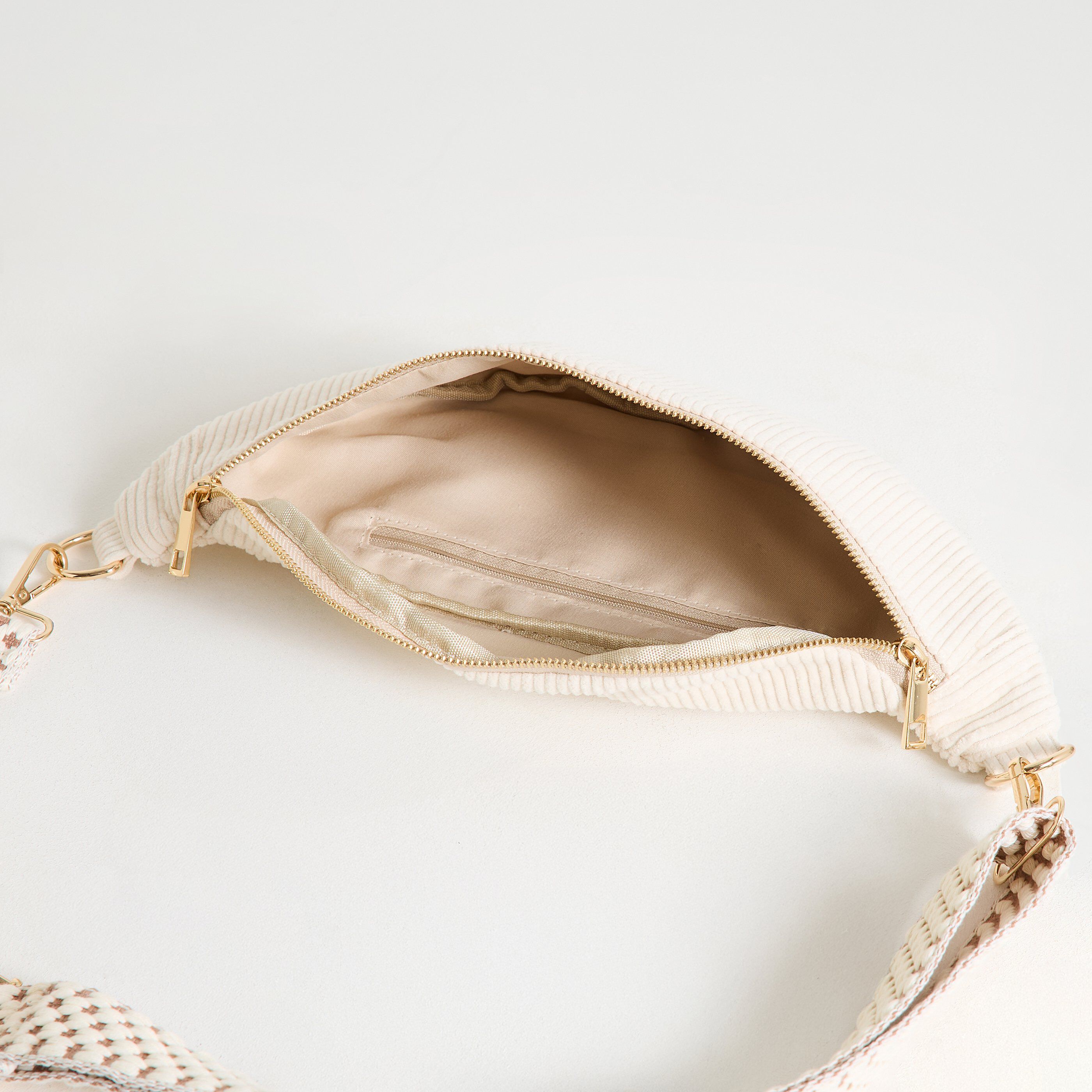 Sac banane en velours femme