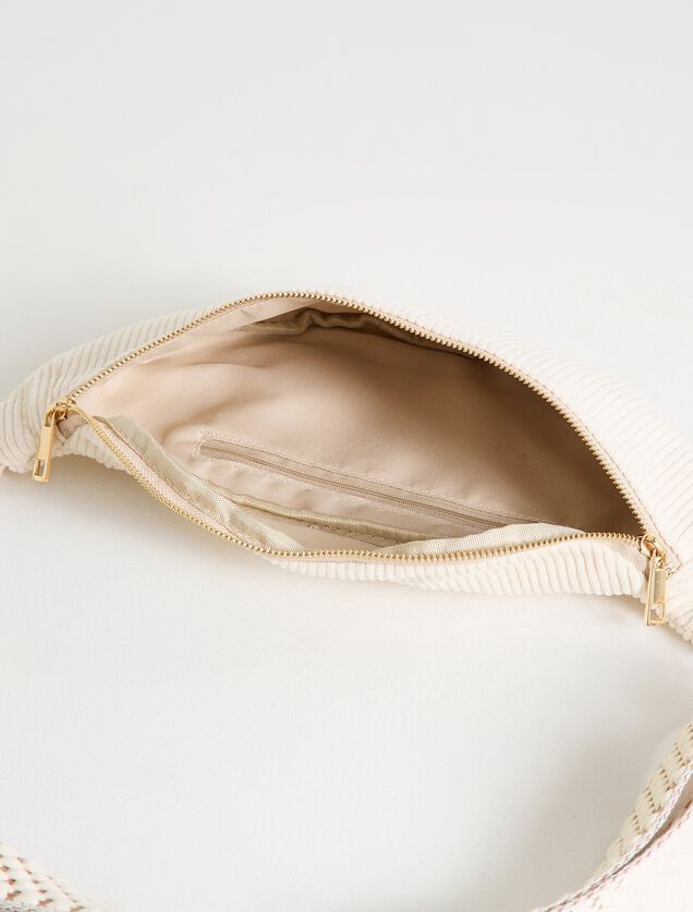 Sac banane en velours femme