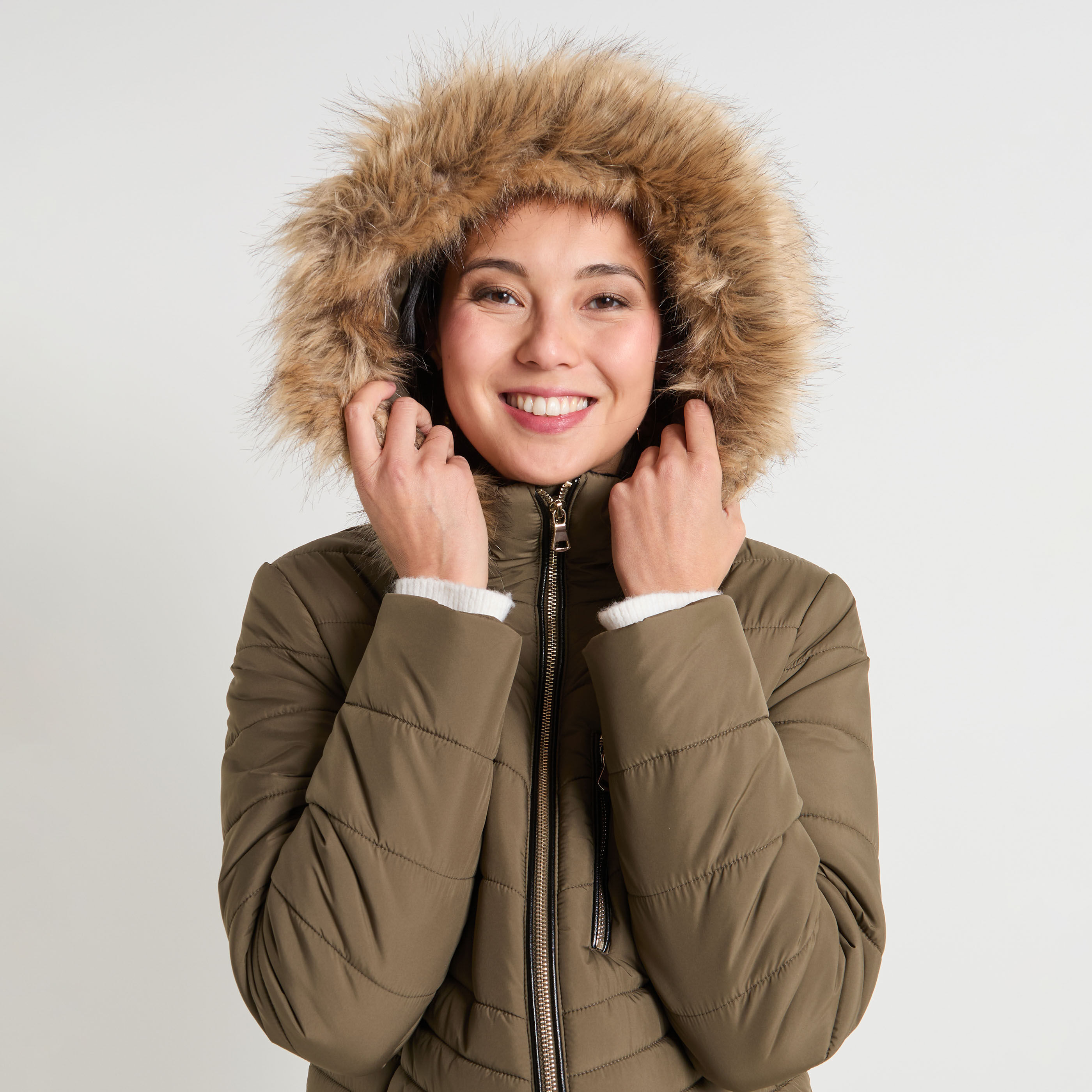 Doudoune mi-longue femme