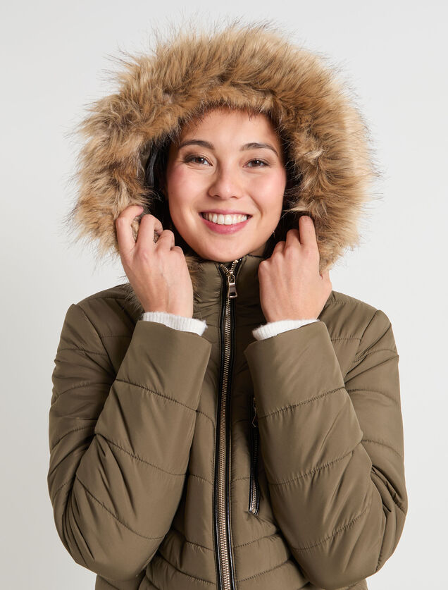 Doudoune mi-longue femme