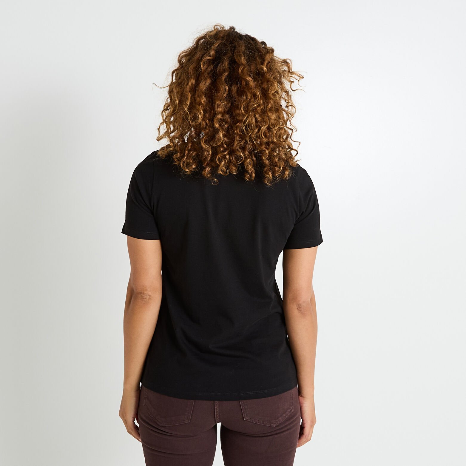 T-shirt cœur imprimé léopard femme