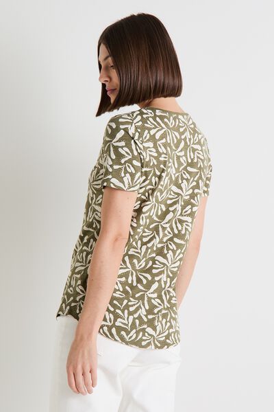T-shirt col V femme