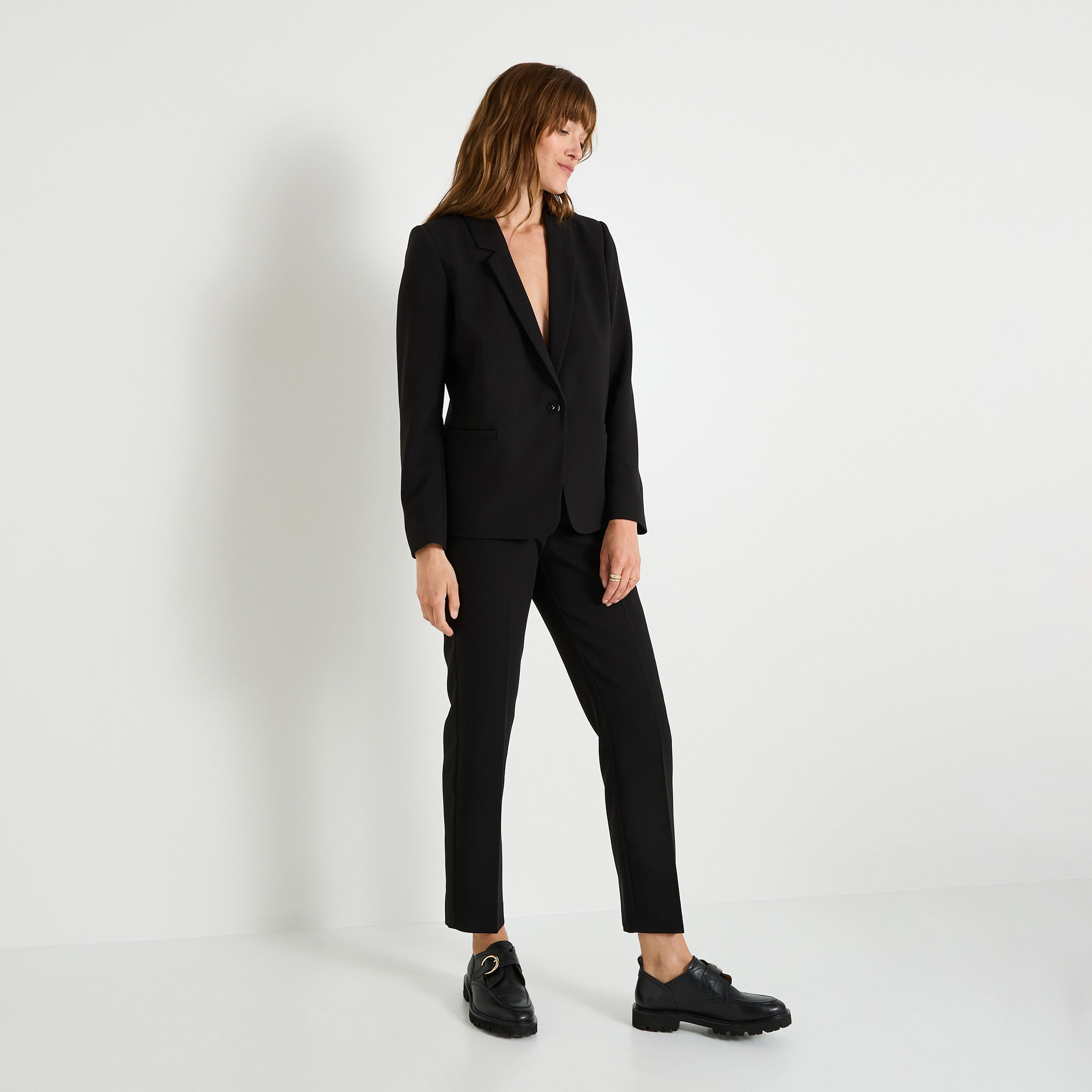 Pantalon cigarette femme