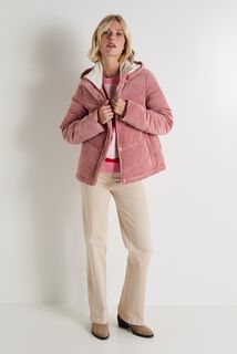 Doudoune velours femme