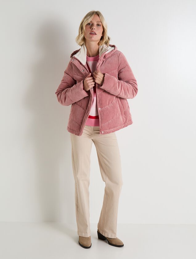 Doudoune velours femme
