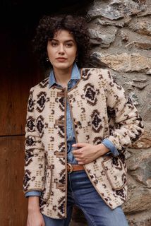 Manteau bouclette femme