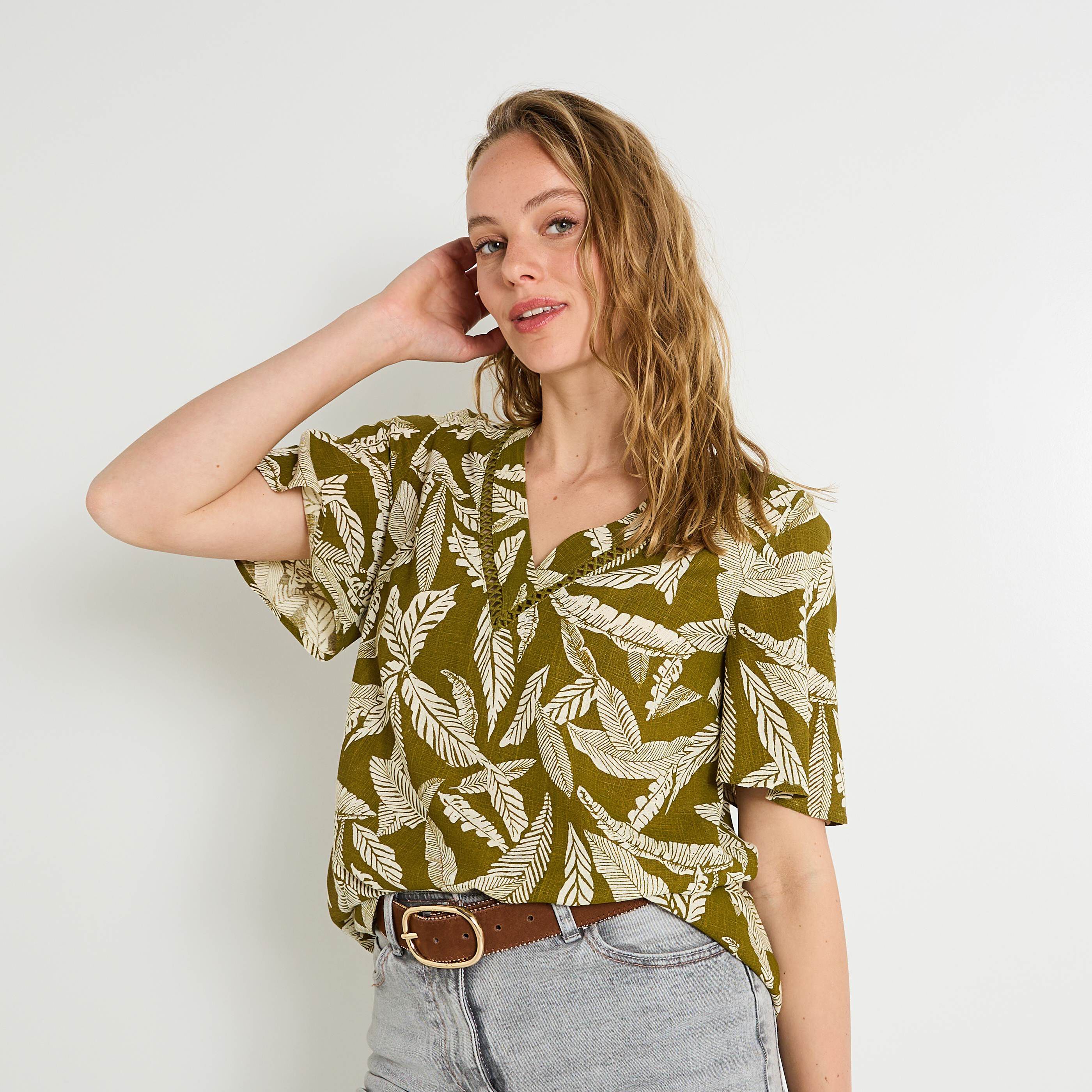 Blouse imprim&eacute;e femme