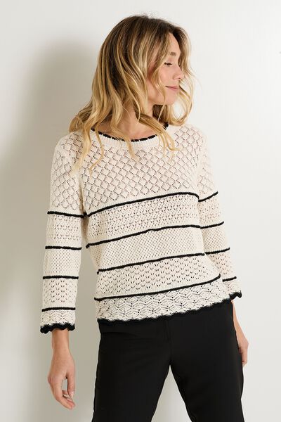 Pull col rond femme