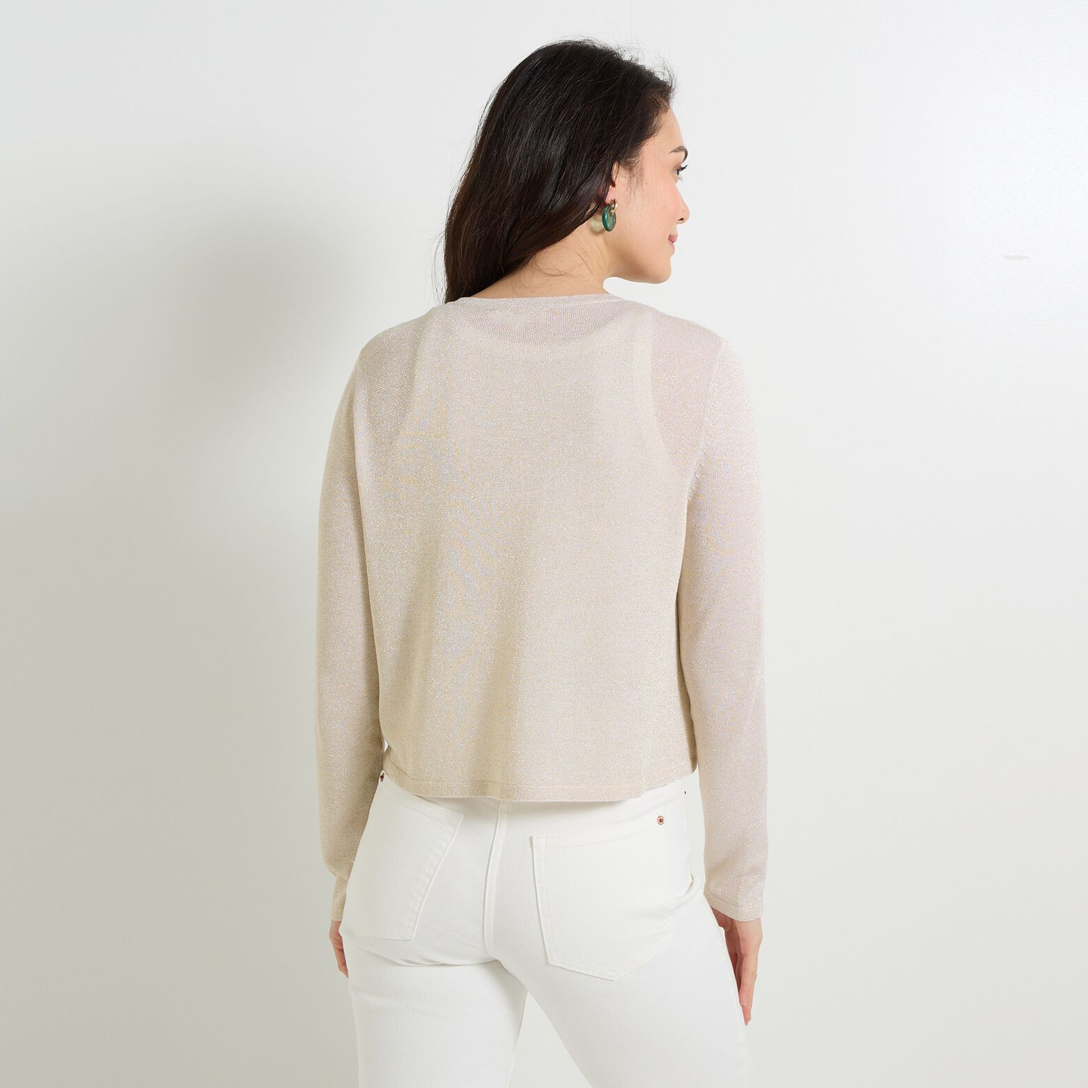 Gilet col V femme