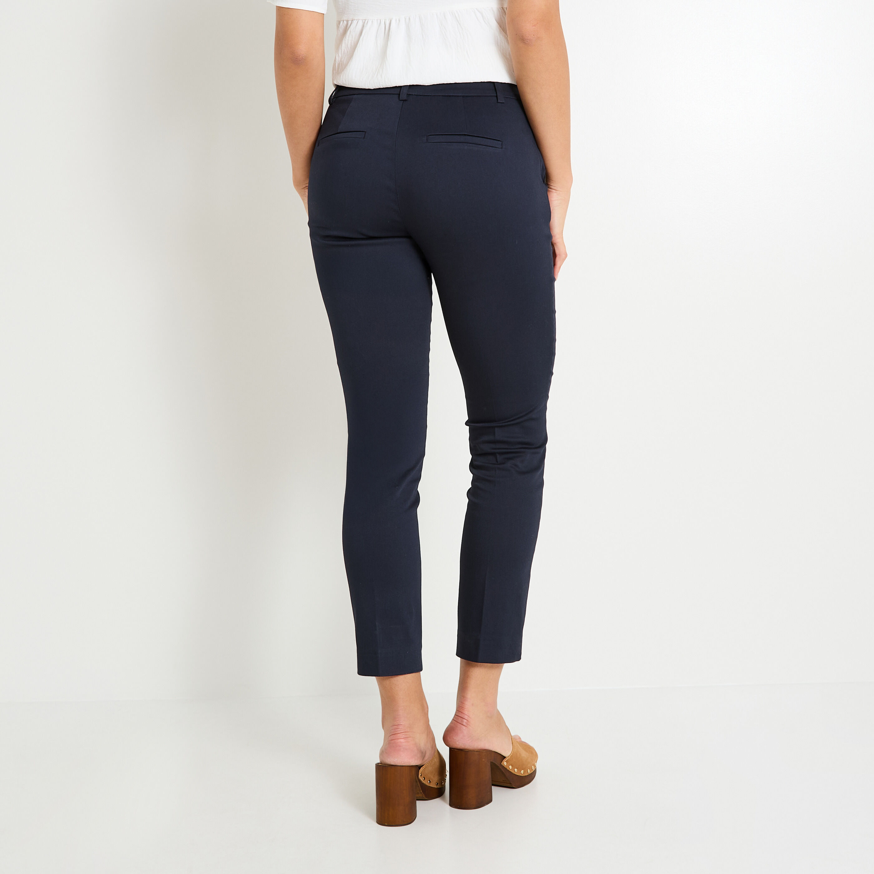 Pantalon tall raccourci femme