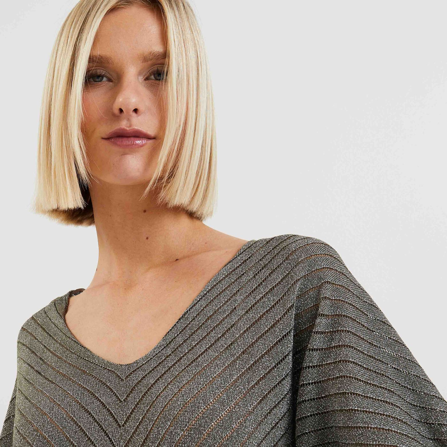 Pull manches courtes femme