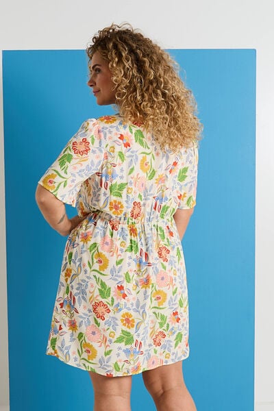 Robe longueur genou à imprimé fleuri