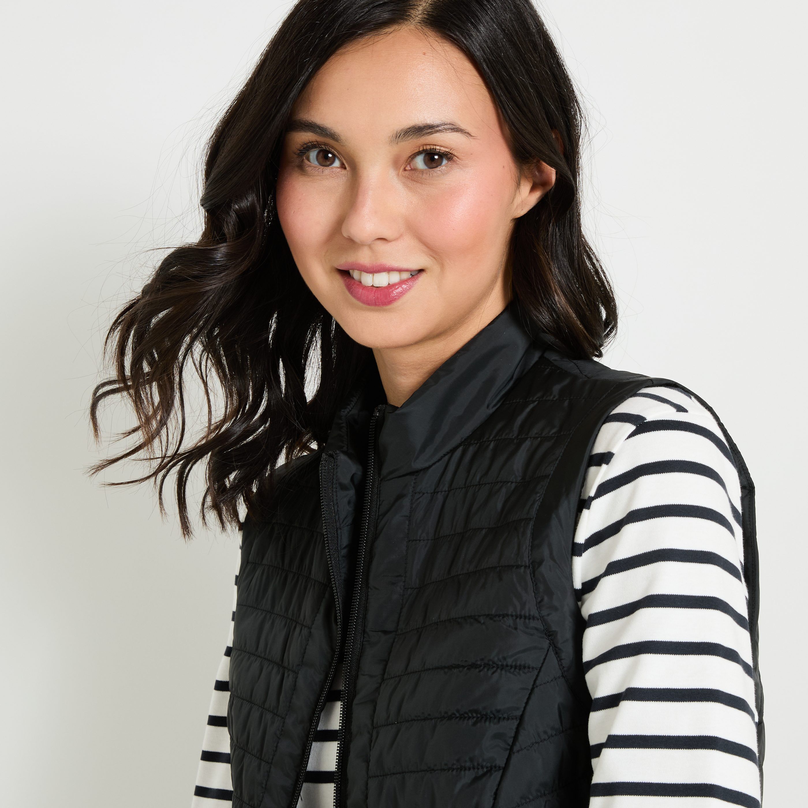 Doudoune fine sans manches femme