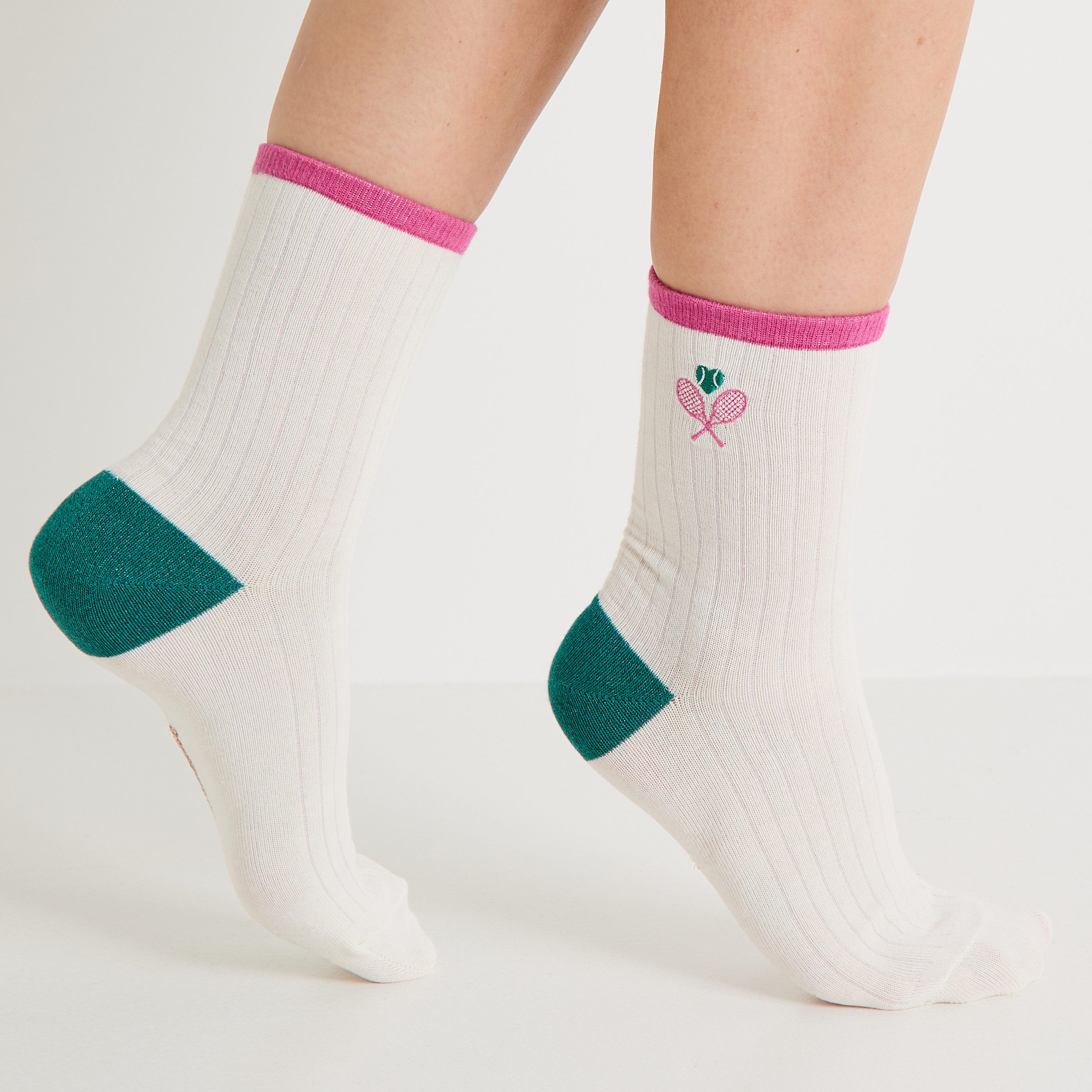 Lot de 2 paires de chaussettes femme