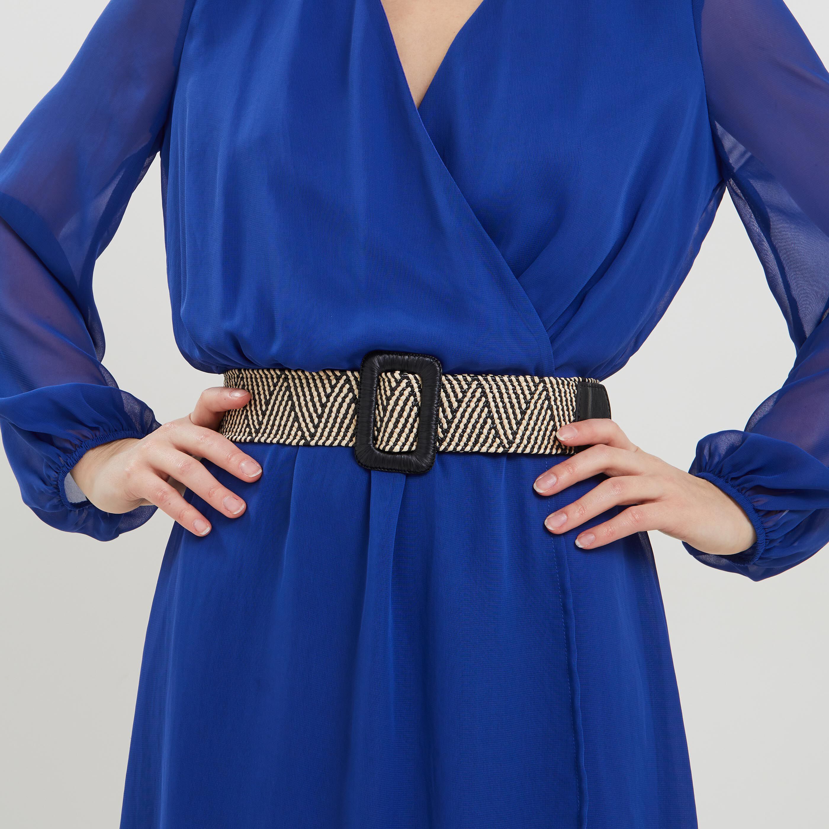 Ceinture large &eacute;lastiqu&eacute;e femme