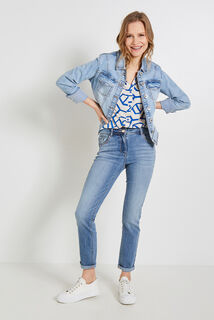 Chemise imprimé graphique femme