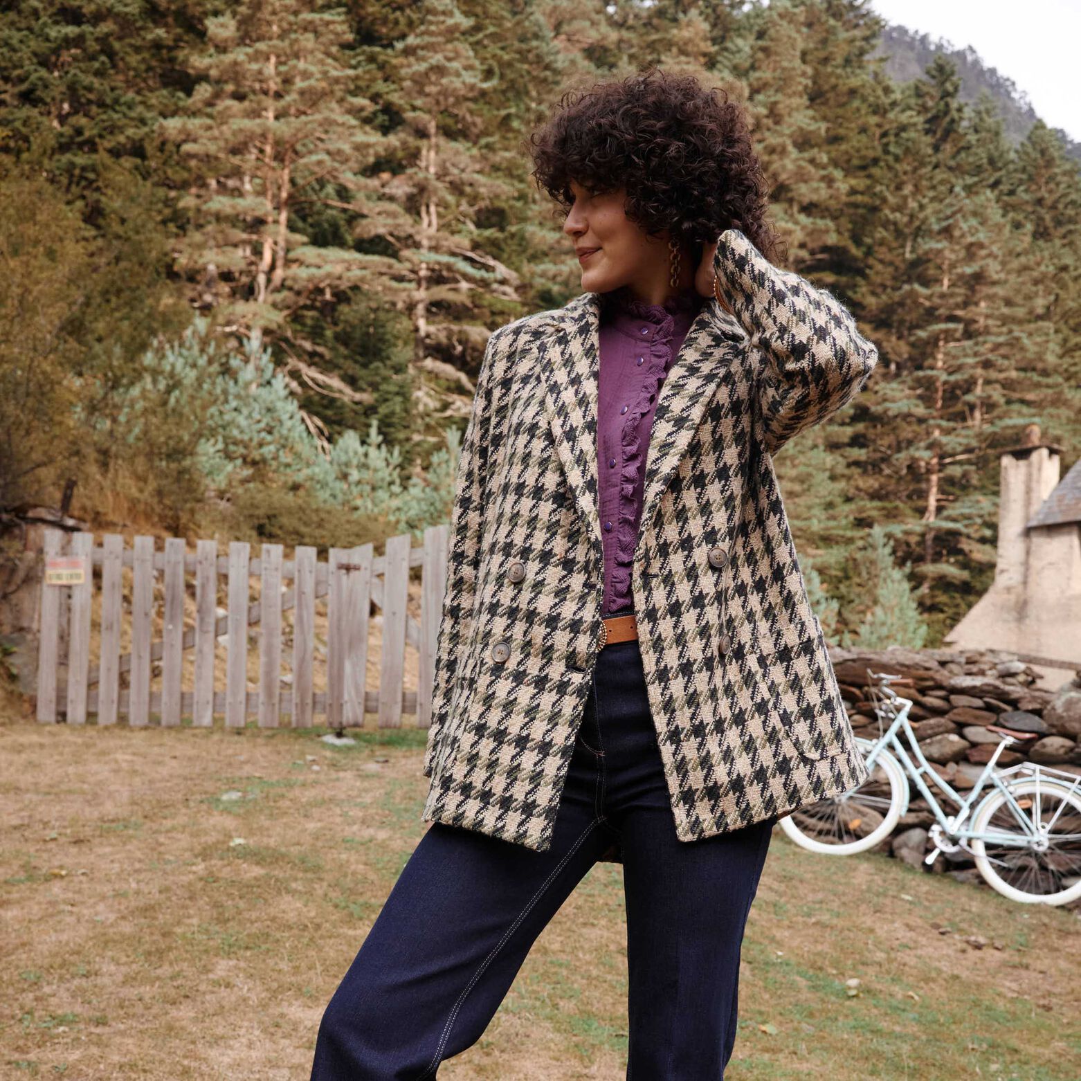 Manteau mi-long femme