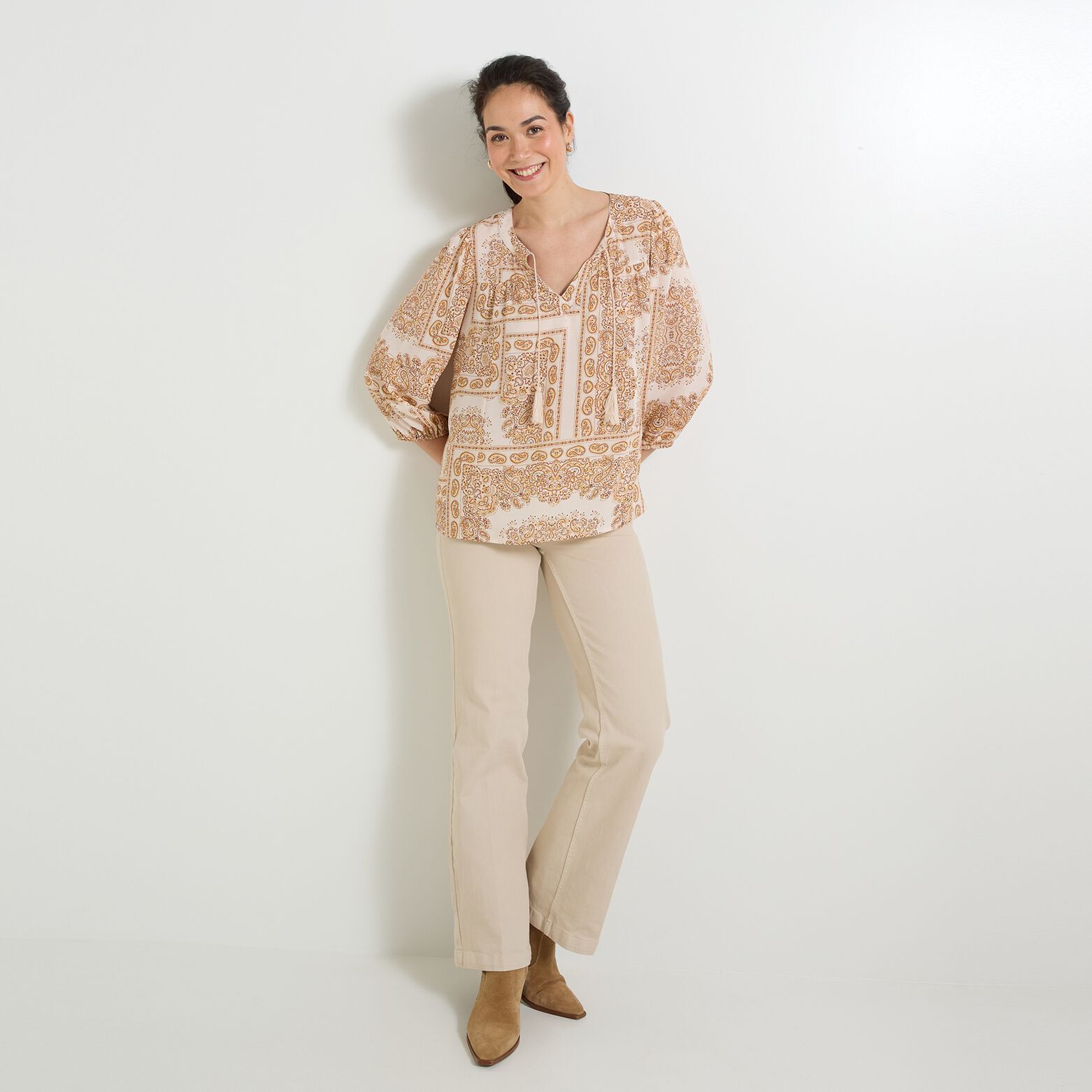 Blouse imprimée femme