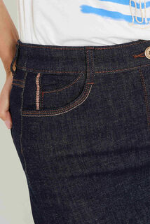 Jupe longue en denim femme