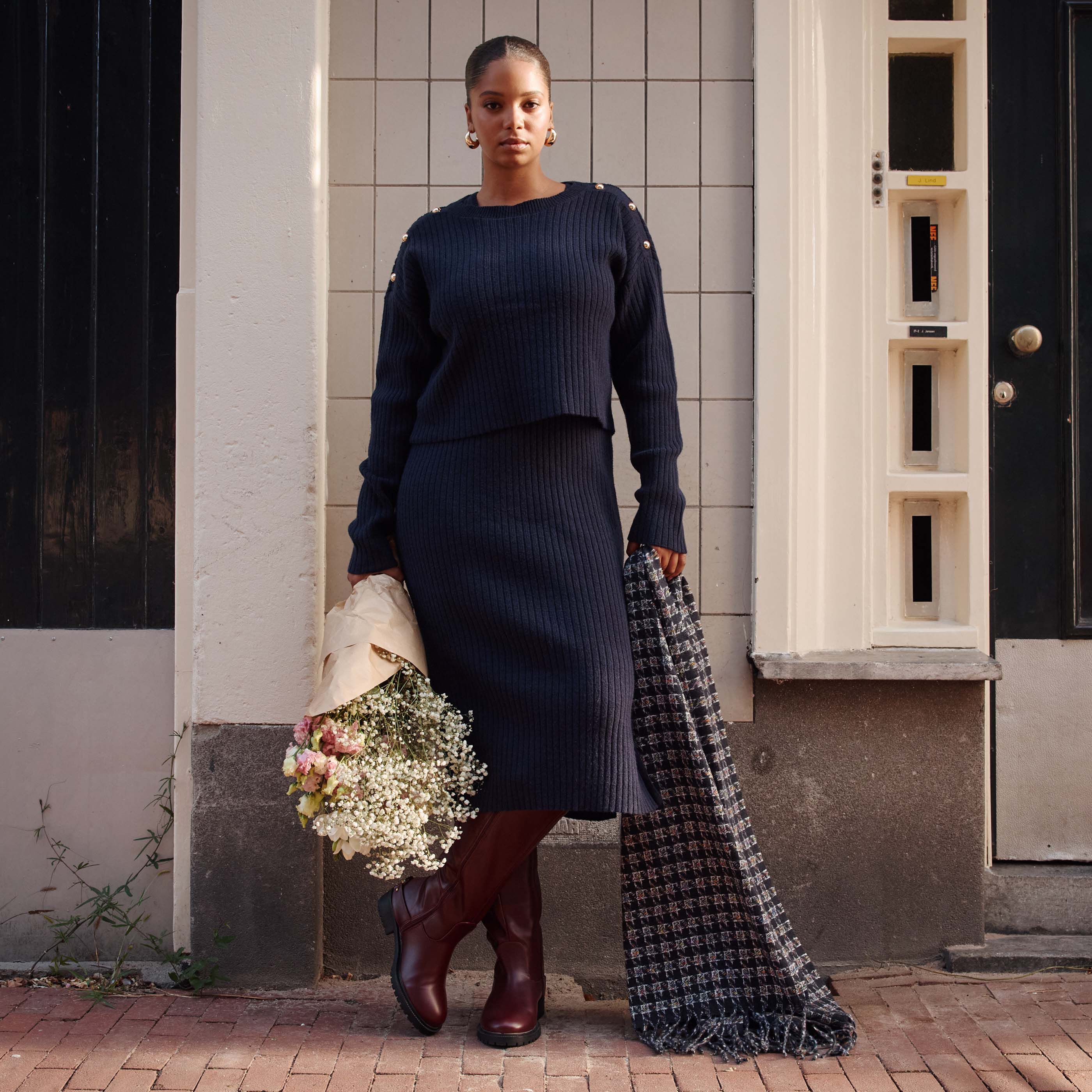 Robe pull 2 en 1 femme