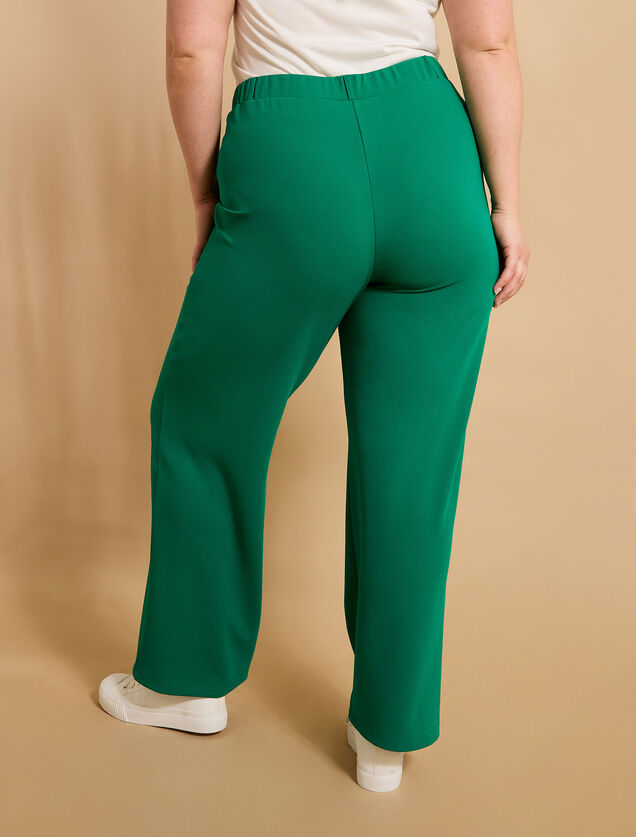 Pantalon large en maille femme