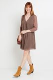 Robe en voile imprimée femme