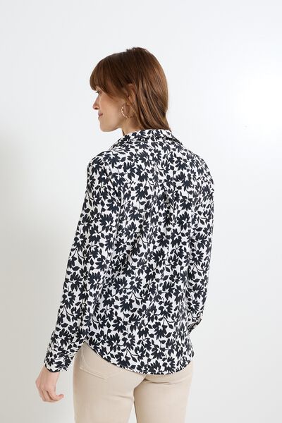 Chemise imprimé fleuri femme