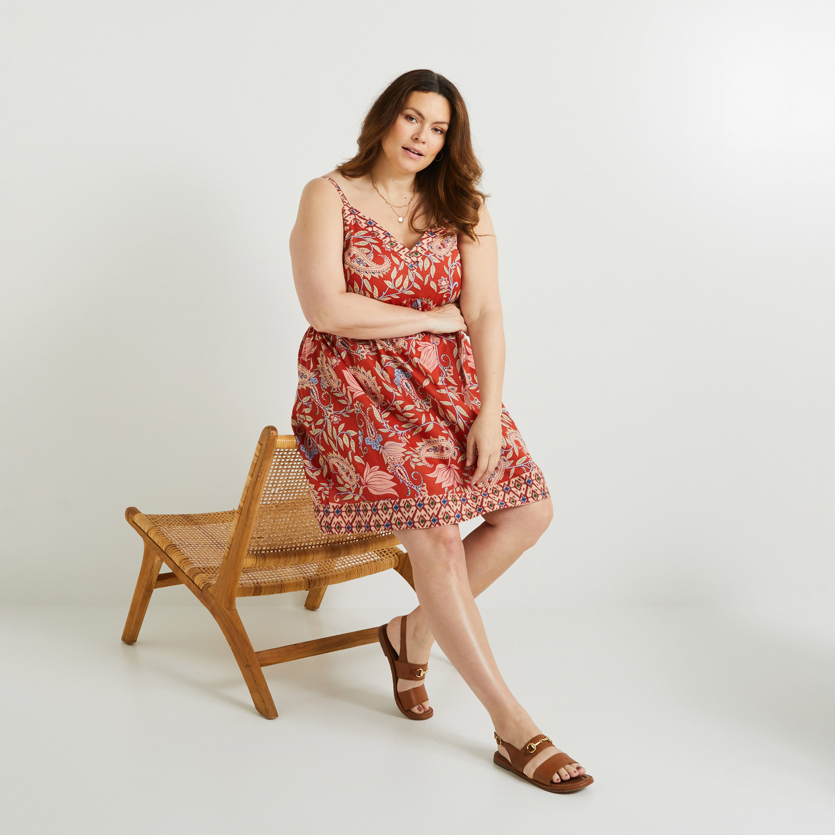 Robe imprim&eacute;e femme