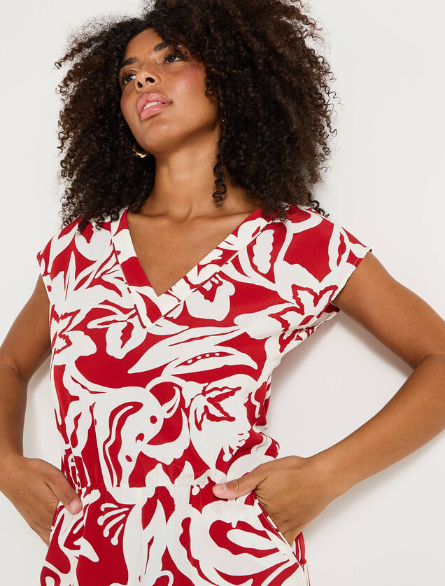 Combinaison longue imprimée femme