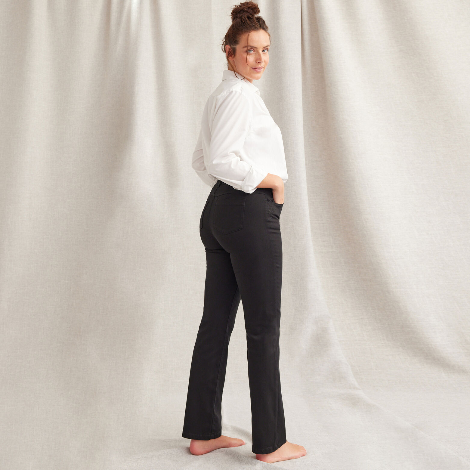 Jean droit taille haute ROME femme