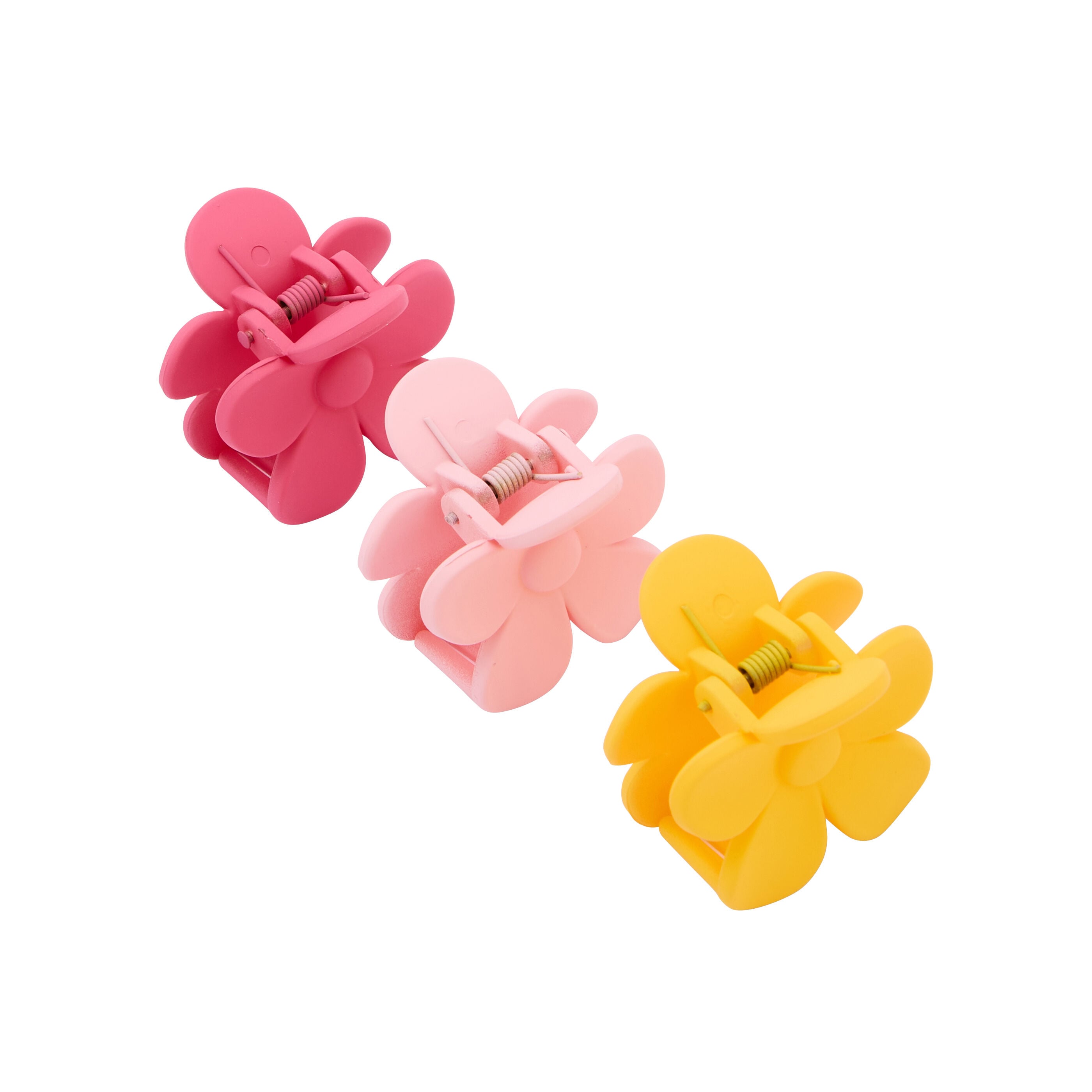 Set de 3 mini pinces fleur femme
