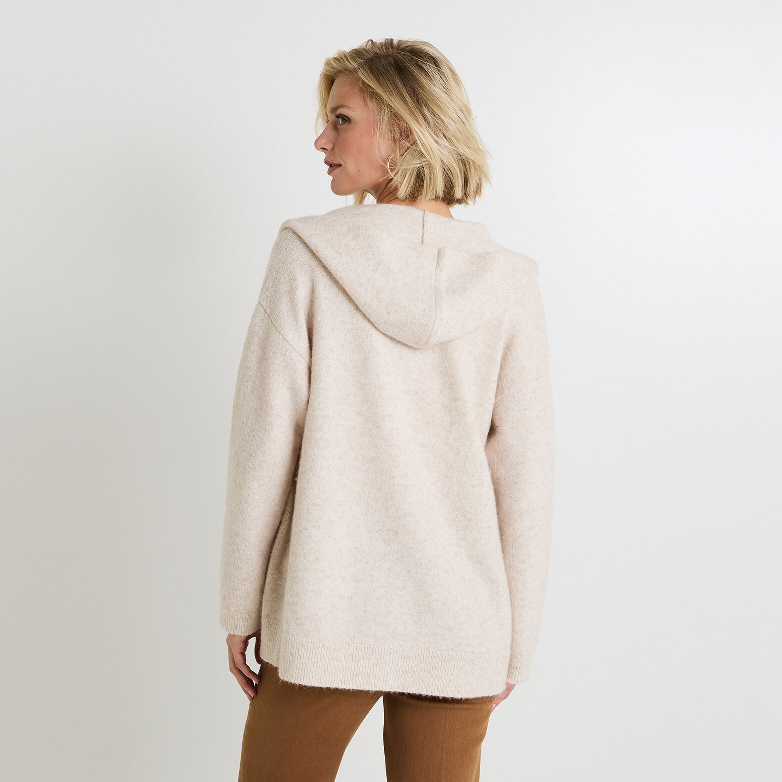 Gilet à capuche femme