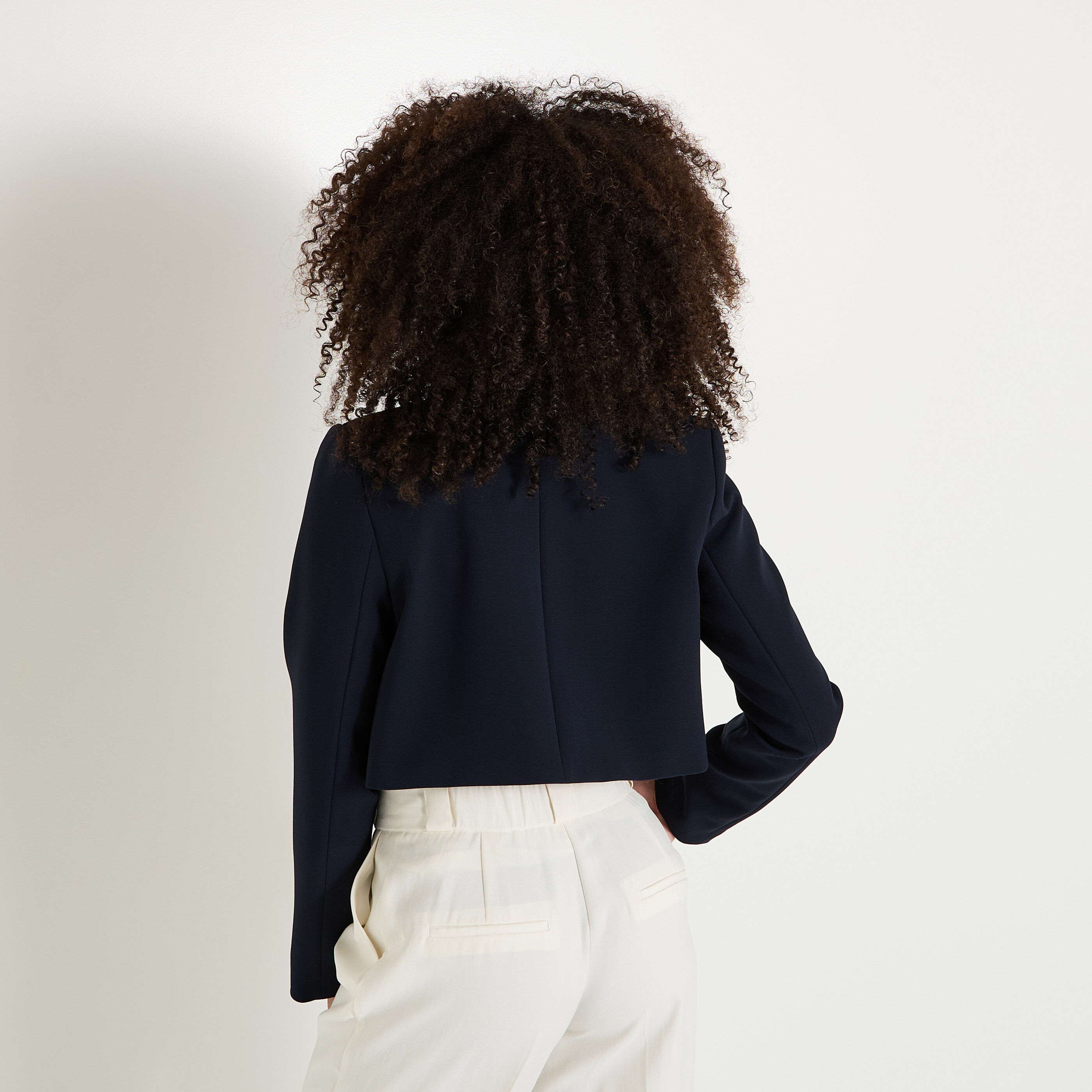 Veste col rond femme