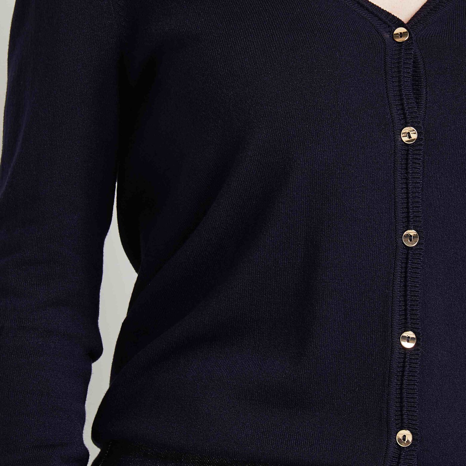Gilet col V femme