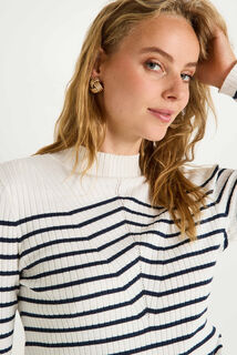 Pull col montant femme