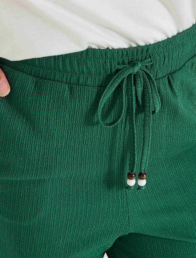 Pantalon en crépon femme