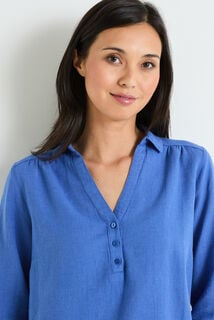 Blouse en coton et lin femme