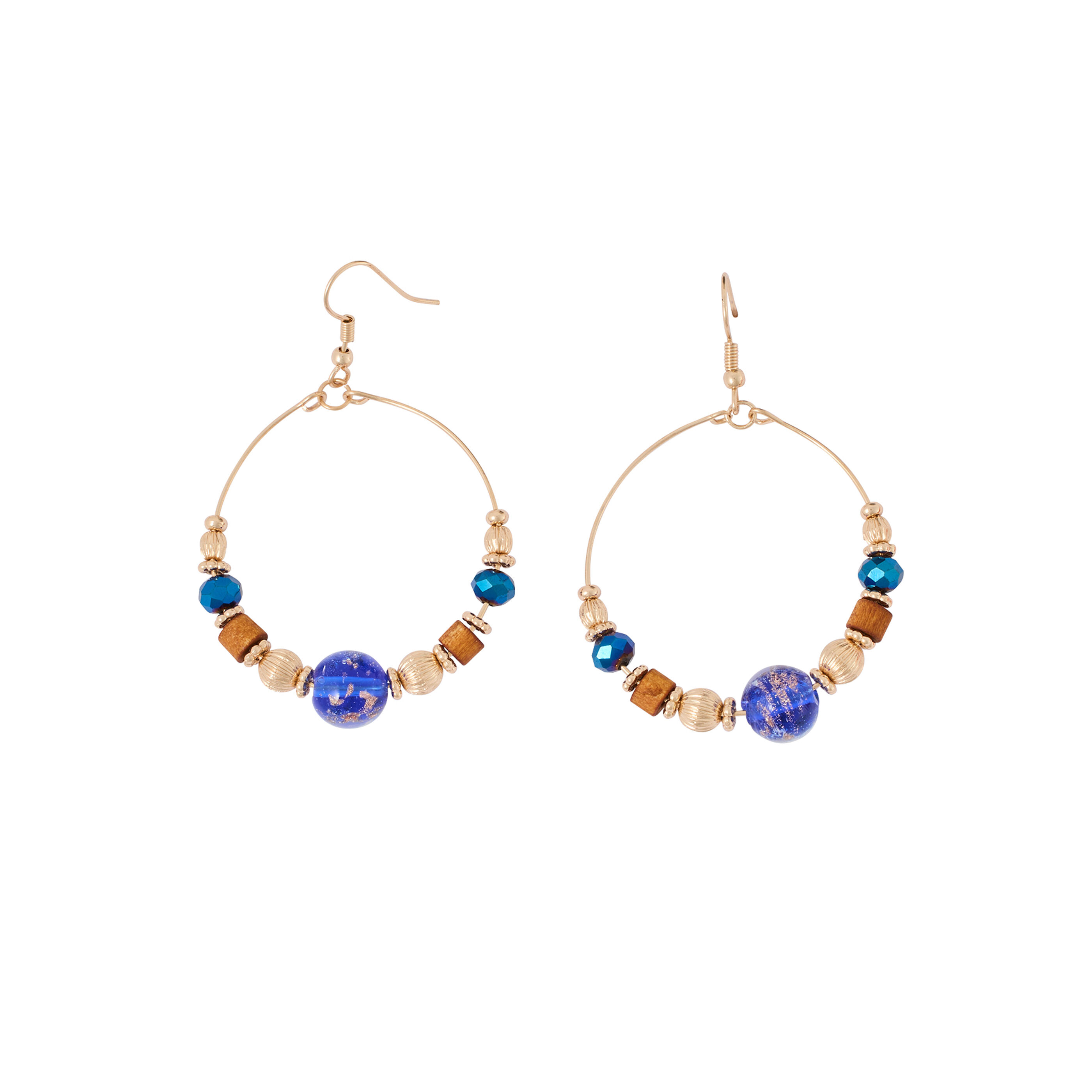 Boucles d'oreilles perles de verre femme