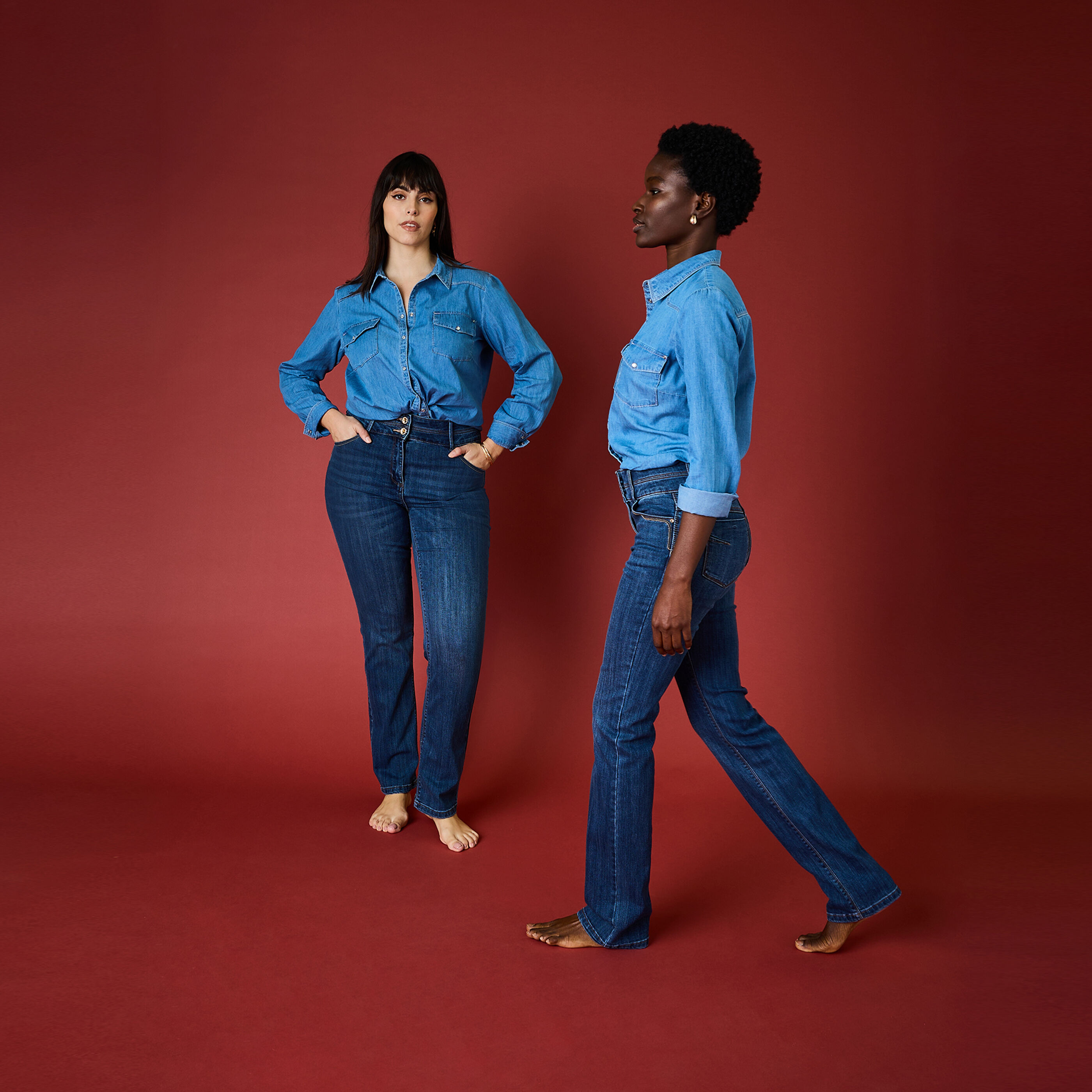 Jean droit ROME D02 femme