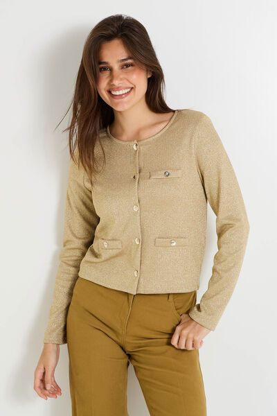 Veste en maille irisée femme