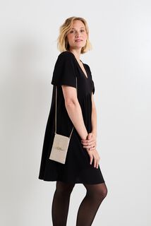 Robe maille manches courtes femme