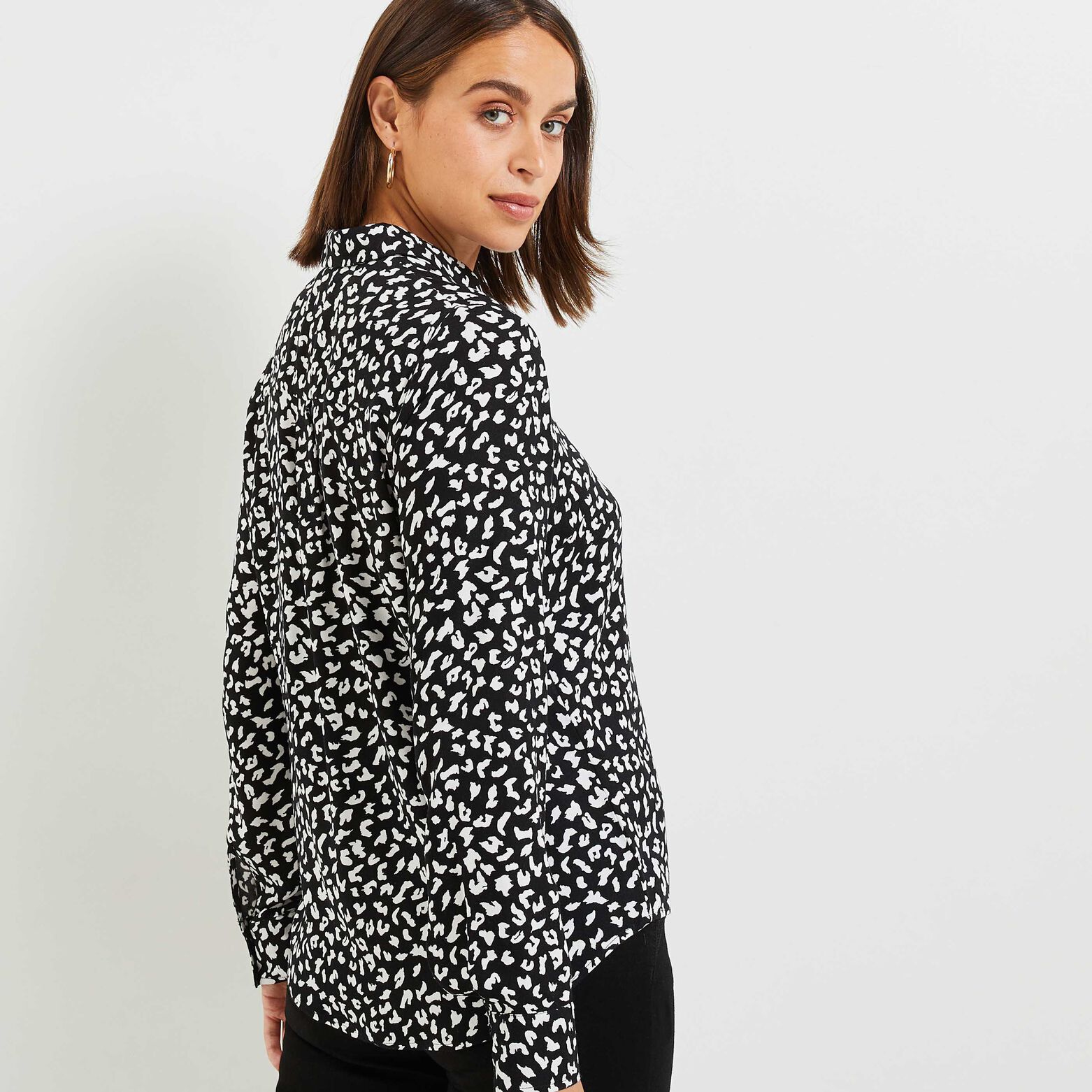 Chemise imprimée femme