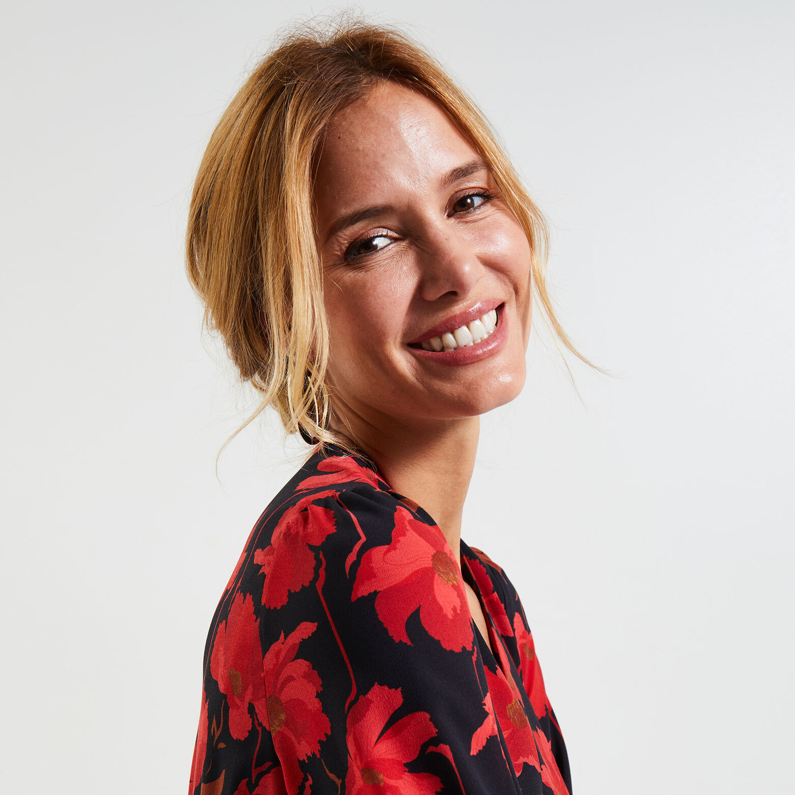 Robe mi-longue femme