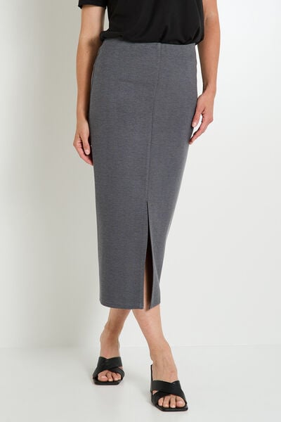 Jupe crayon longue fendue femme
