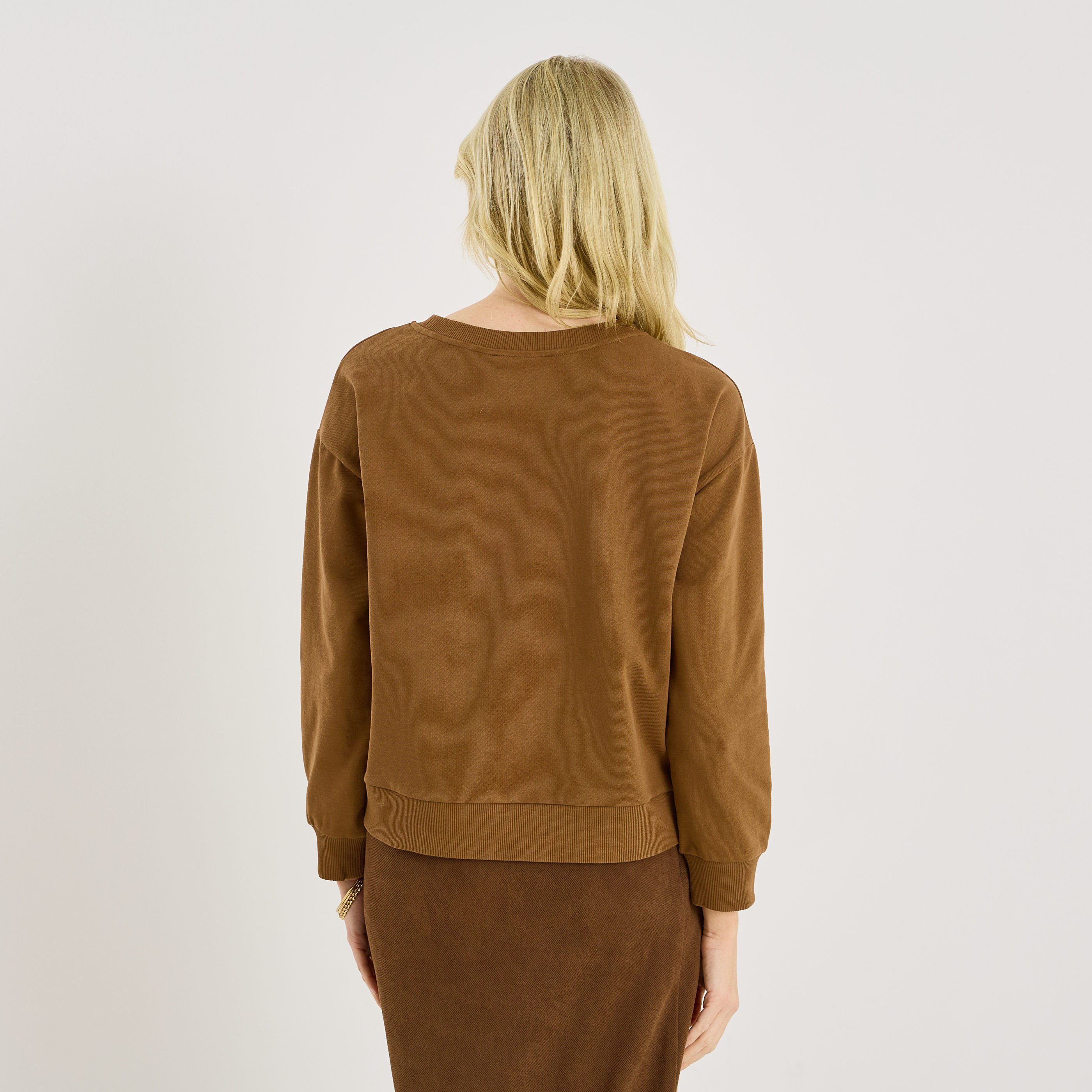 Sweat imprim&eacute; vintage femme