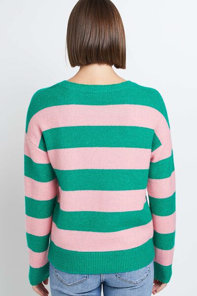 Pull à rayures femme