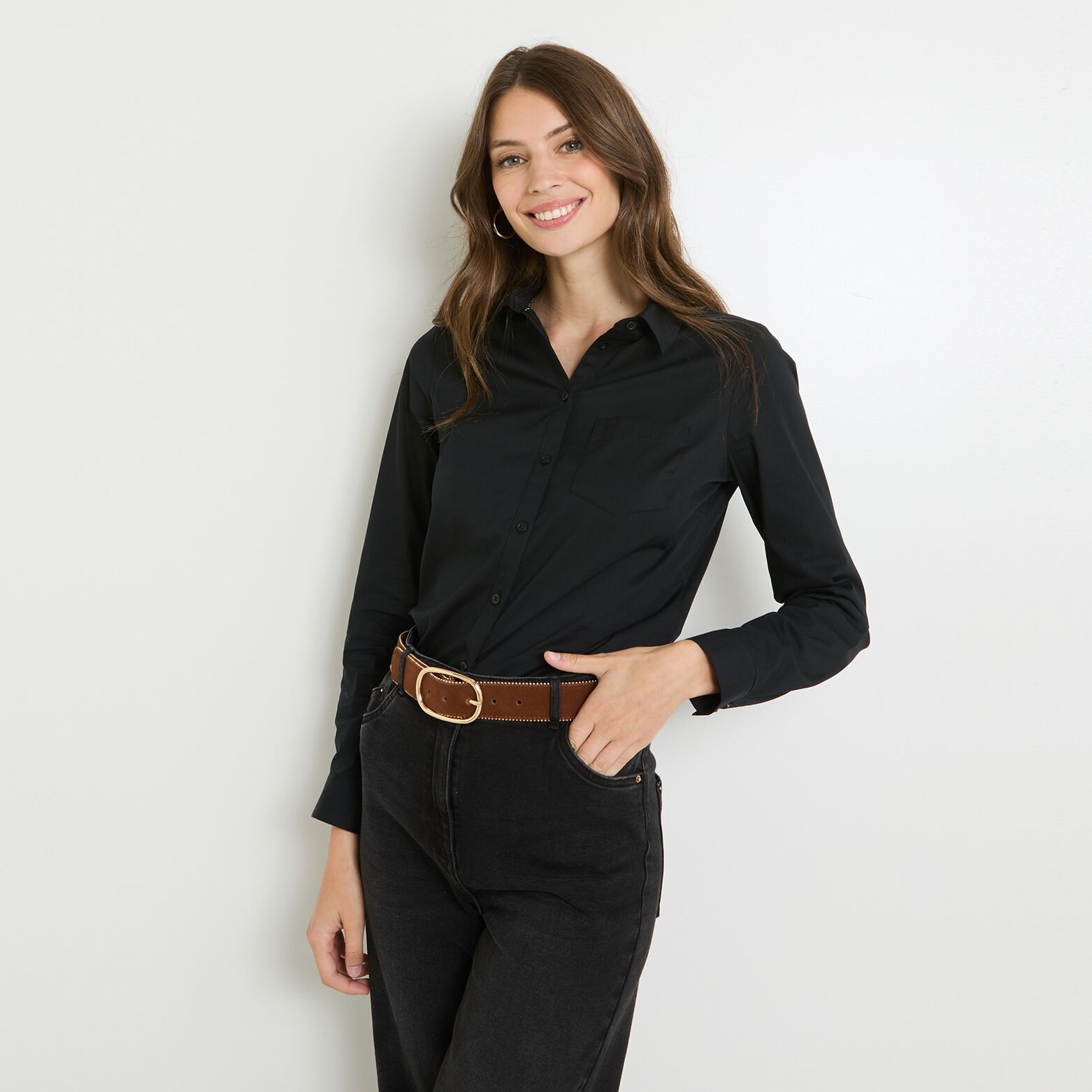 Chemisier structuré femme