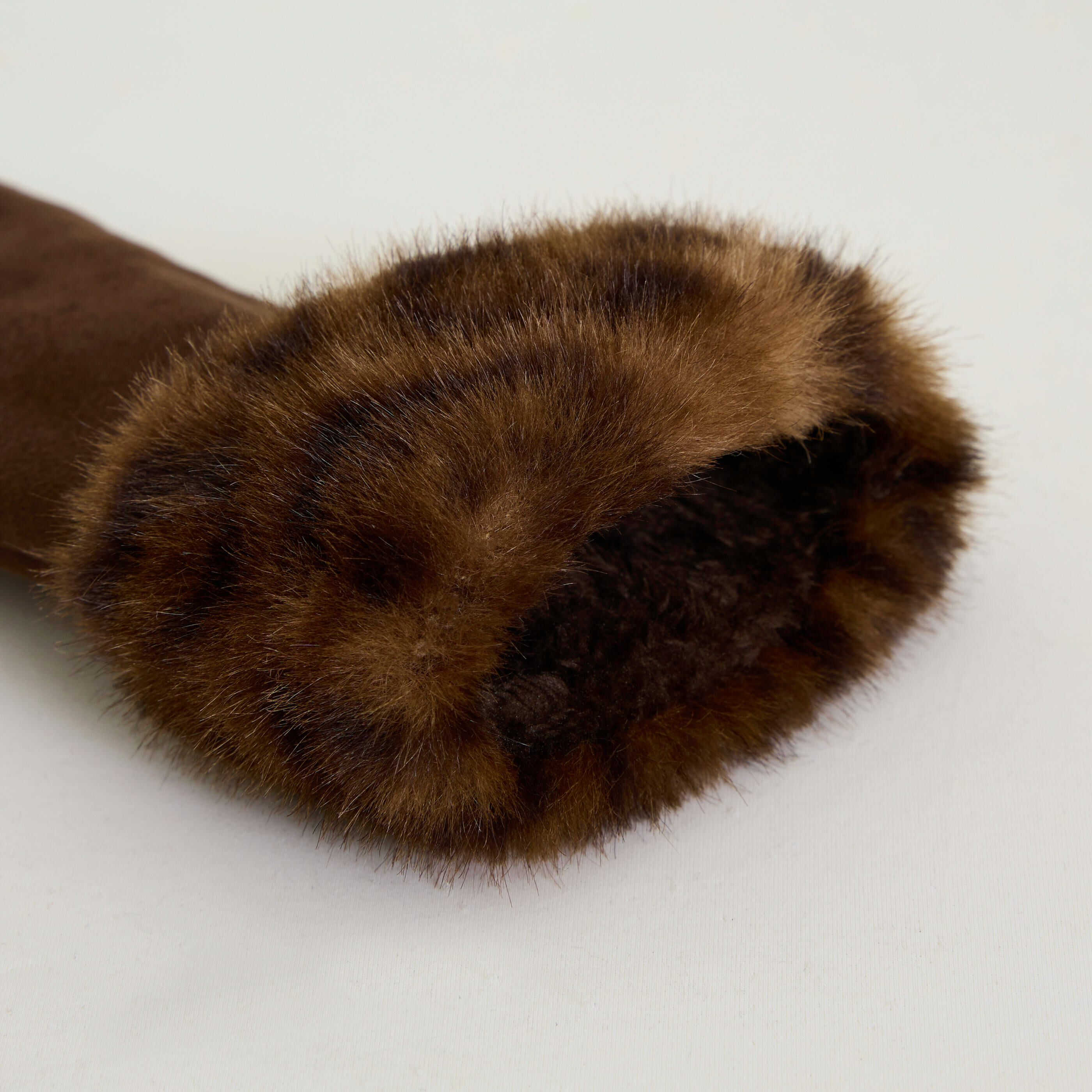 Gants fourr&eacute;s &agrave; revers femme